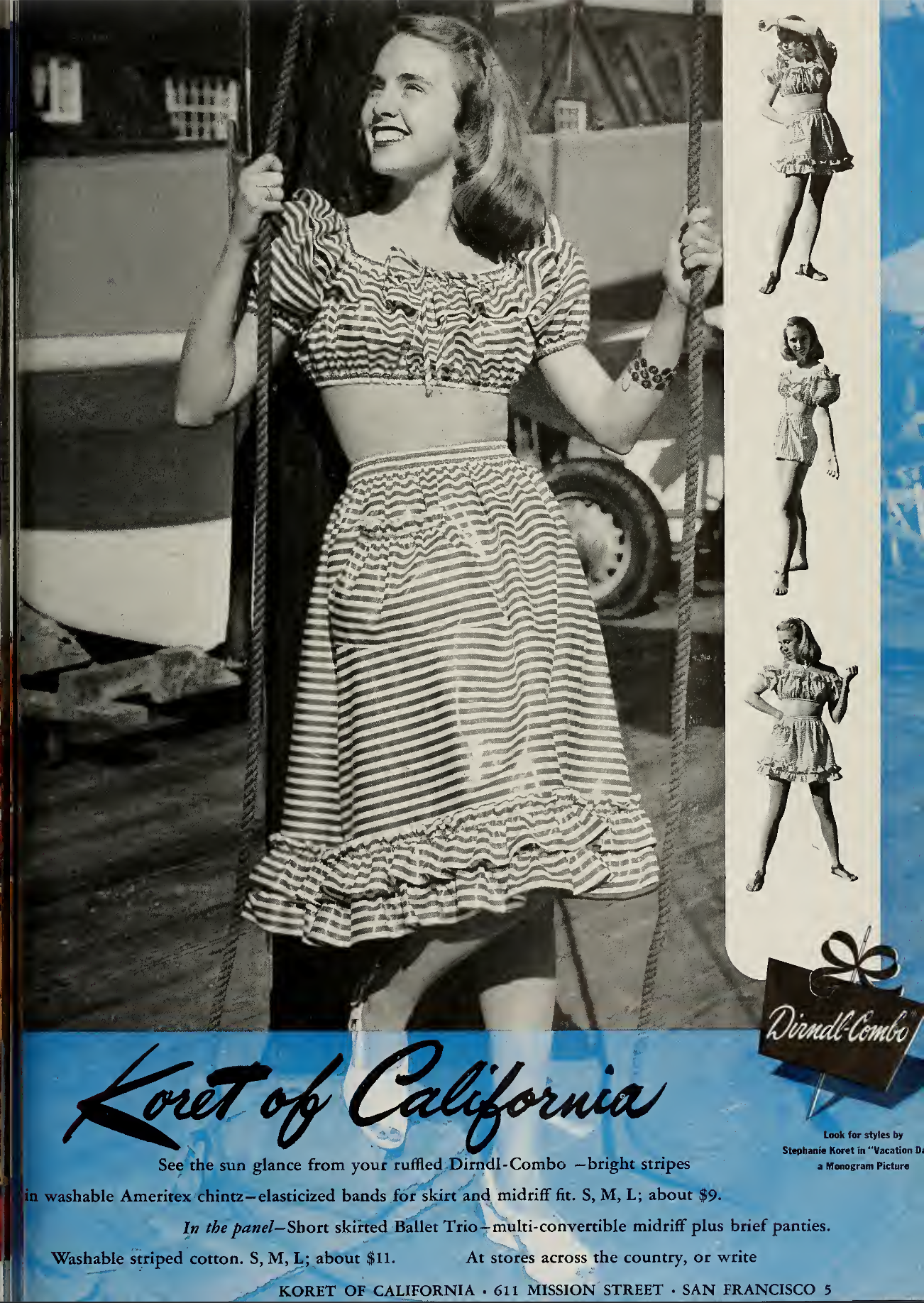 May 1947 Koret of California fashion