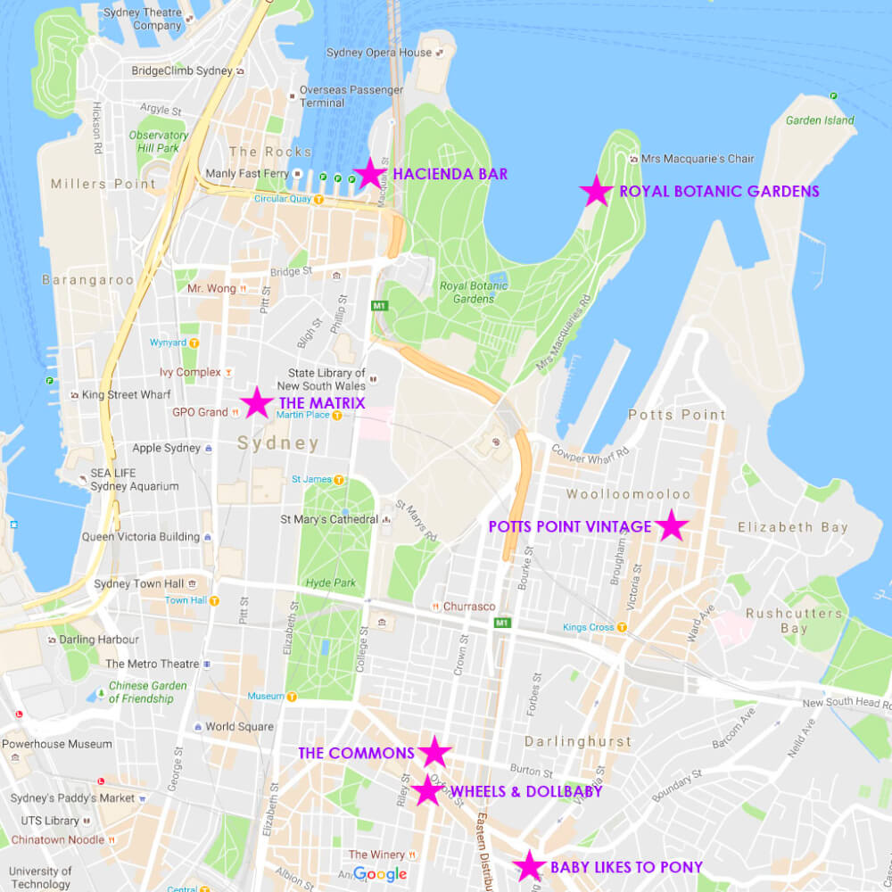 Sydney map 
