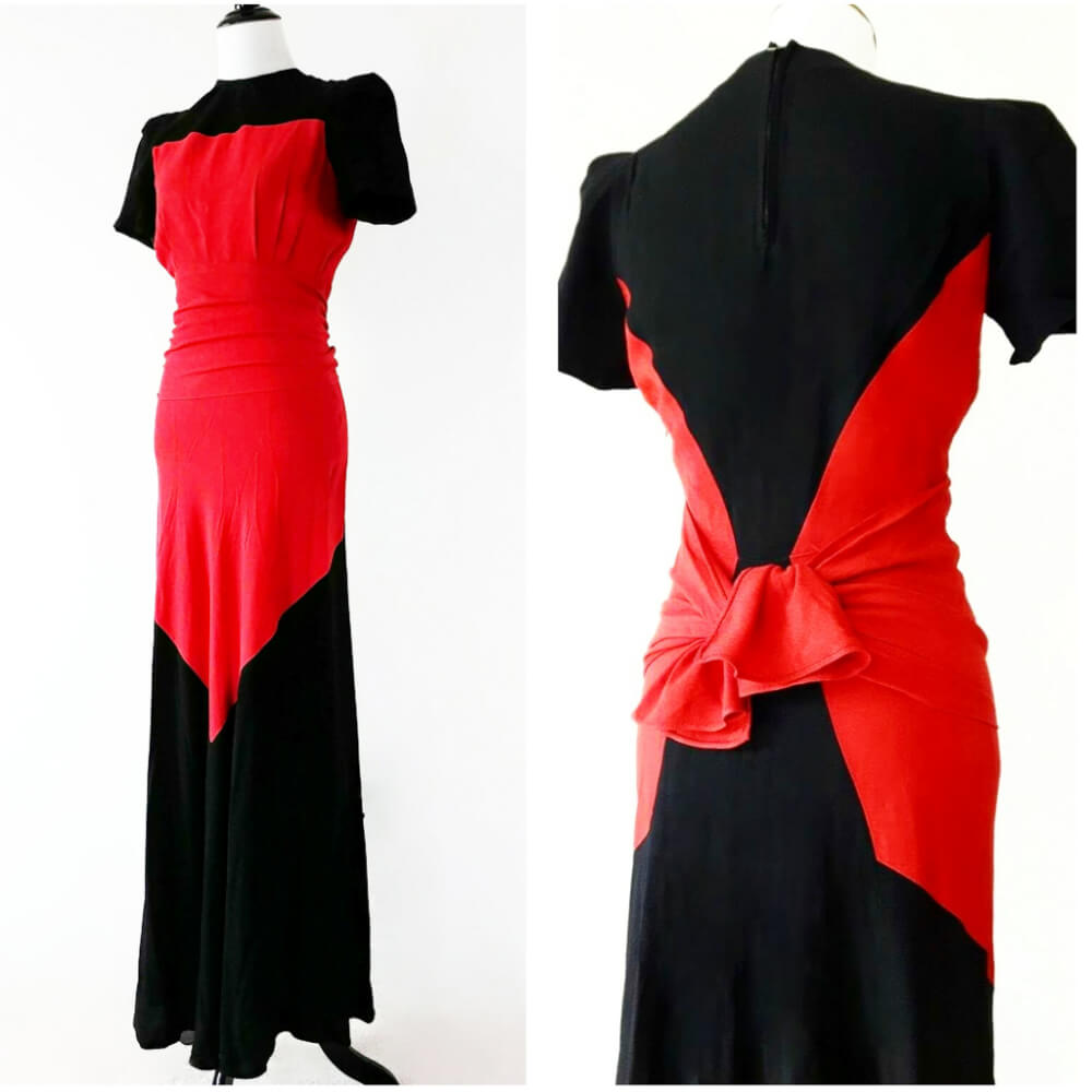 1940s evening gown