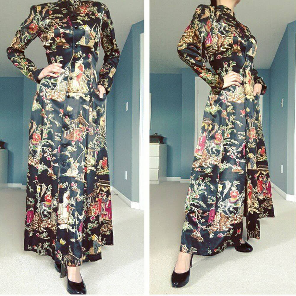 1940s Japanese hostess gown