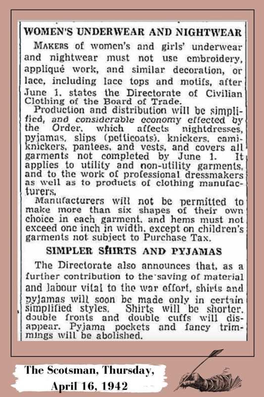 A Brief History of CC41The Utility Clothing Scheme It's Beyond My