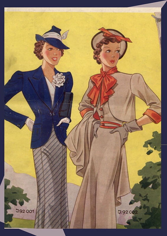 1930s Fashion Illustrations - It's Beyond My Control