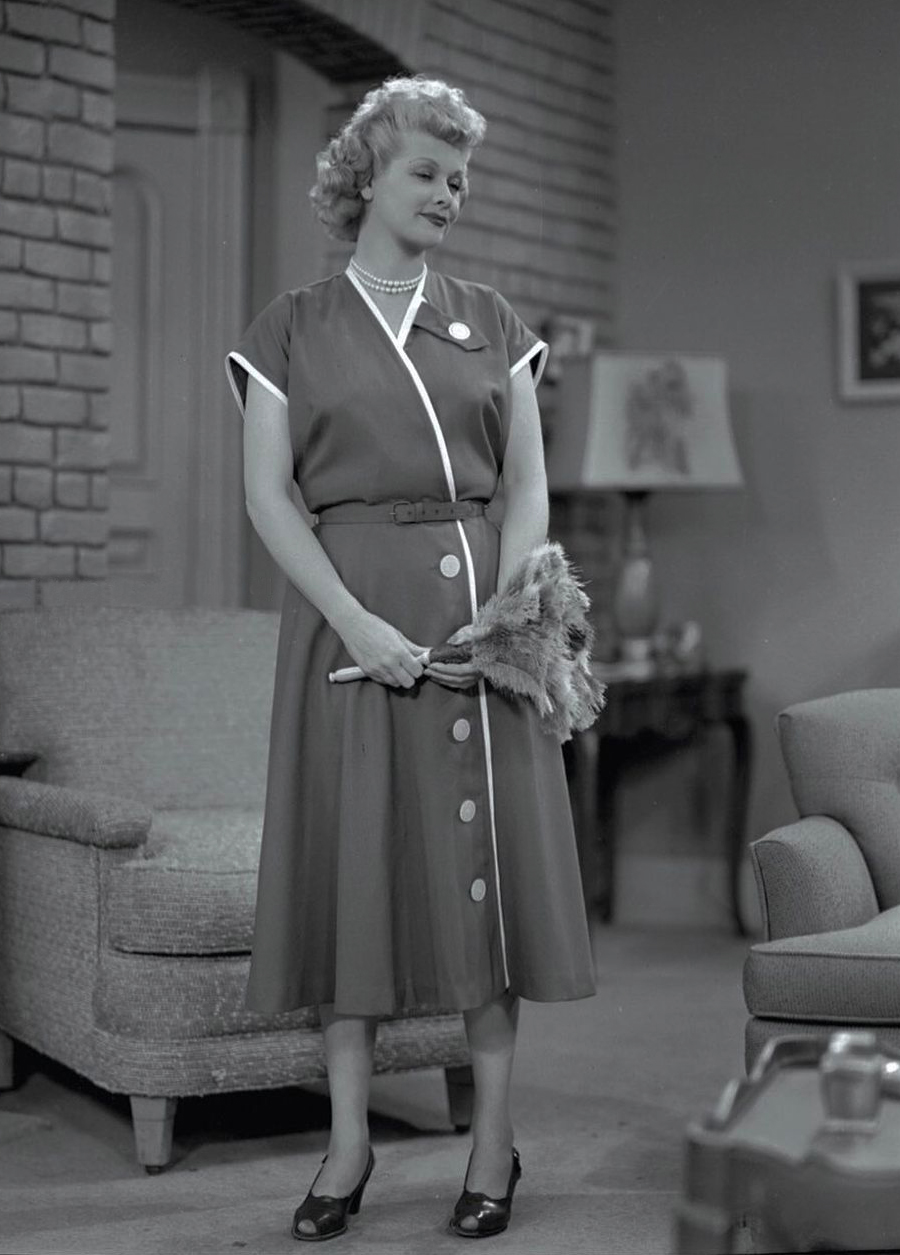 I Love Lucy look. Dorothy Hubbs dress.