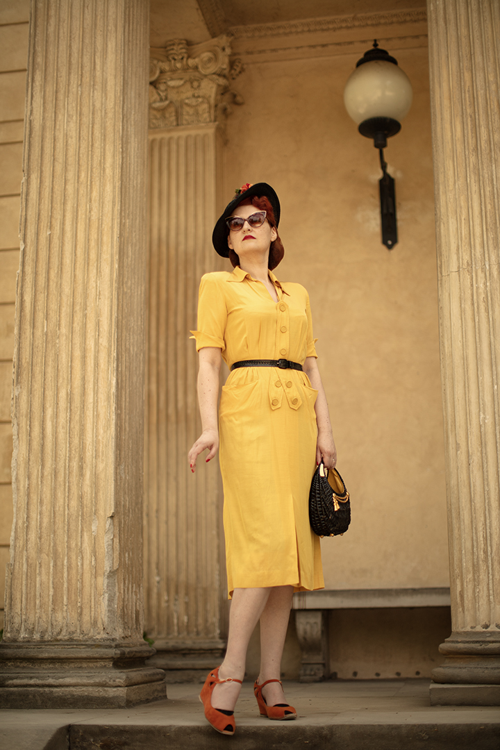 1940s Dorothy Hubbs dress and the I Love Lucy connection.