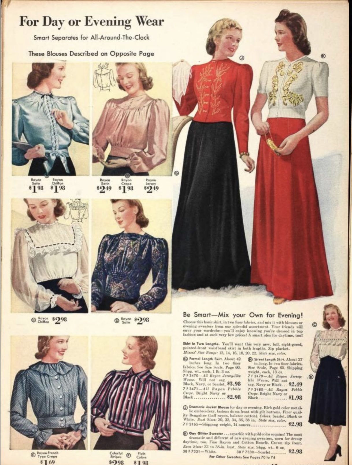 1940s Evening Wear
