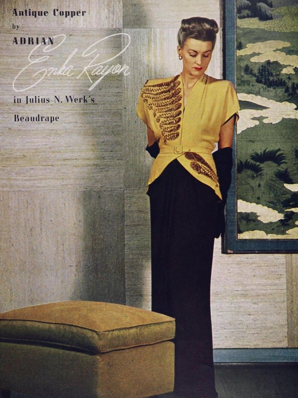 1940s evening wear by Adrian