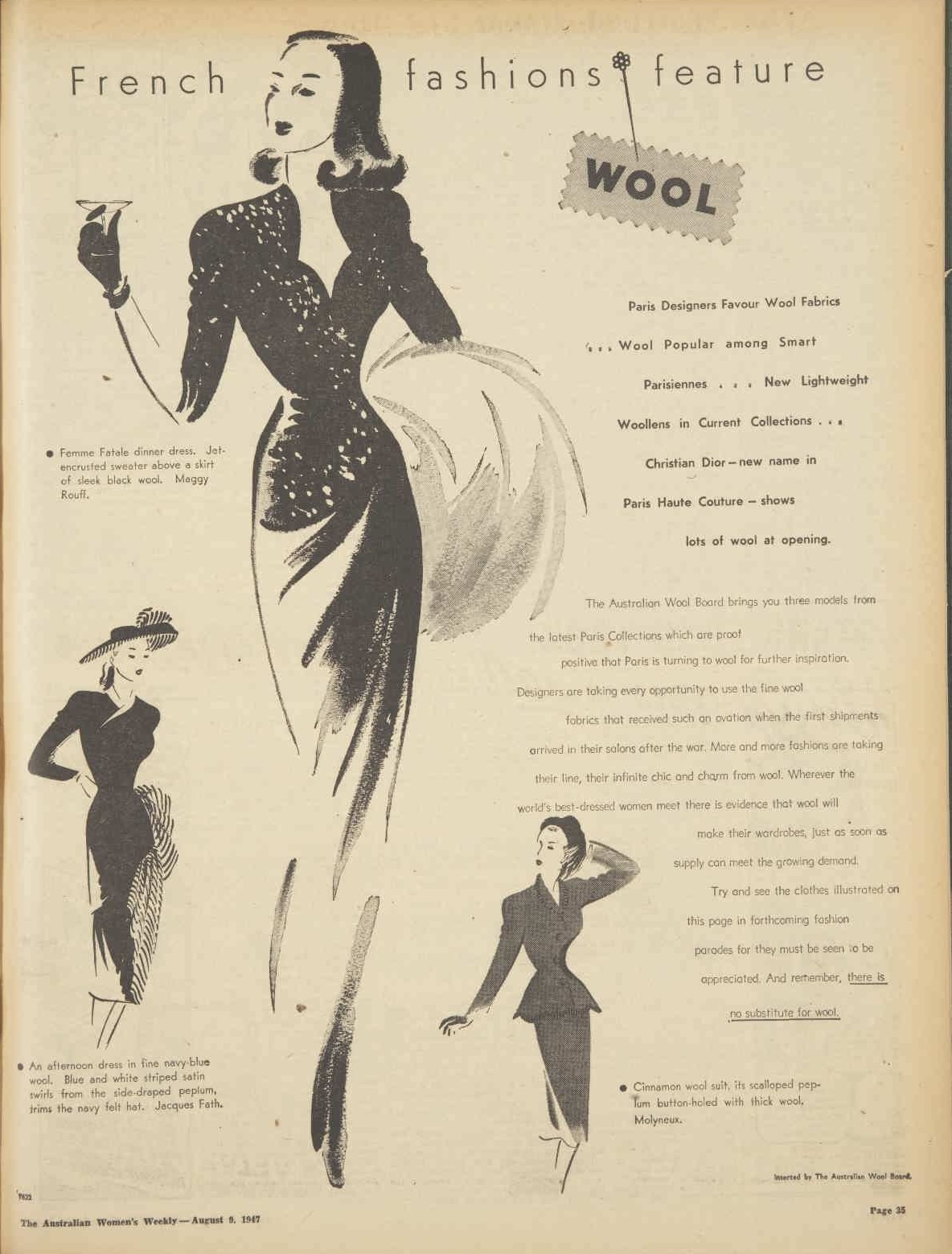 what women wore in the 1940s for evening out