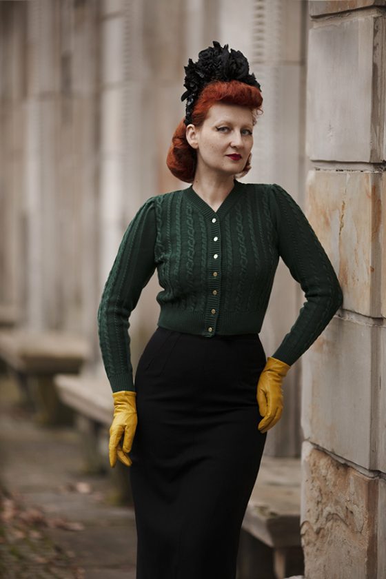 Cardigan au style vintage intemporel main image 1
