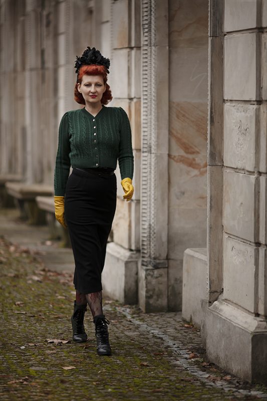 Cardigan au style vintage intemporel